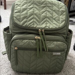 Green Diaper Backpack